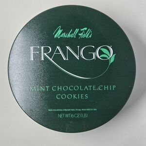 Marshall Field's Frango Mint Chocolate Chip Cookies Tin